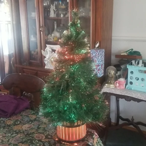 Tabletop Christmas Tree Fiber Optic Multi-color Lights - Picture 3 of 3